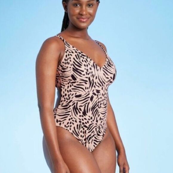 Women's New Tie Back Monokini One Piece Swimsuit - Picture 6 of 8